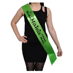 Szarfa LIMONKA Ślub Boska Mama Panny Młodej